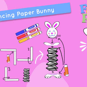 Celebrate Your Furry Friends With This Bouncing Paper Bunny Craft