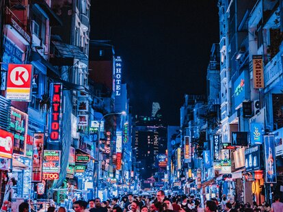 Bui Vien street in Ho Chi Minh City, Vietnam.