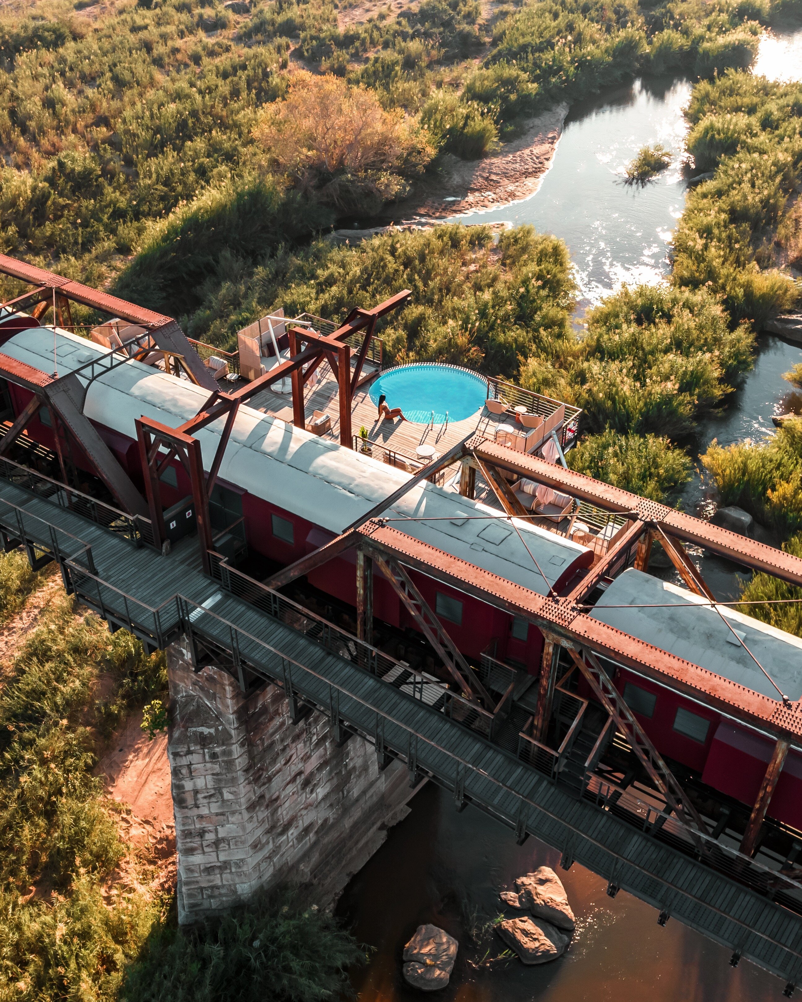 Sleep & Swim Above the South African Wilderness at This Bucket List Train Hotel