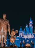 Disneyland Resort at night. 