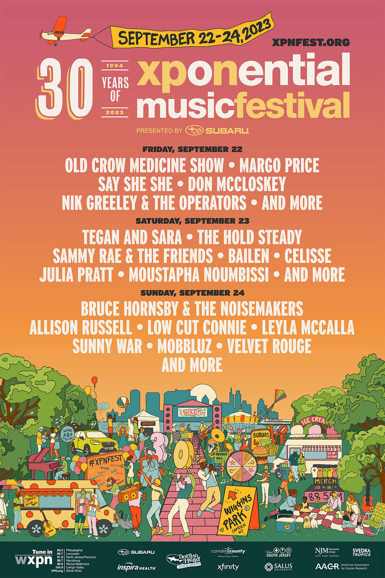 Xponential Music Festival's lineup poster for 2023.