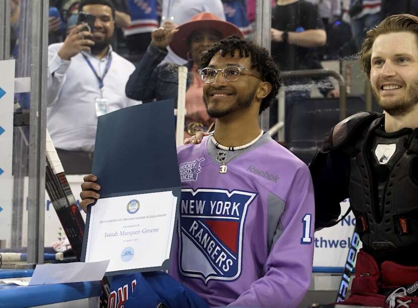 Brother of Sandy Hook victim receives scholarship from New York Rangers  captain