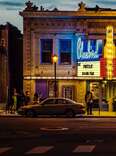 The front of a movie theater in Denver, Colorado. 