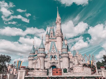 The Magic Kingdom Castle at Disney World, in Florida.