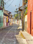 colorful streets in antigua
