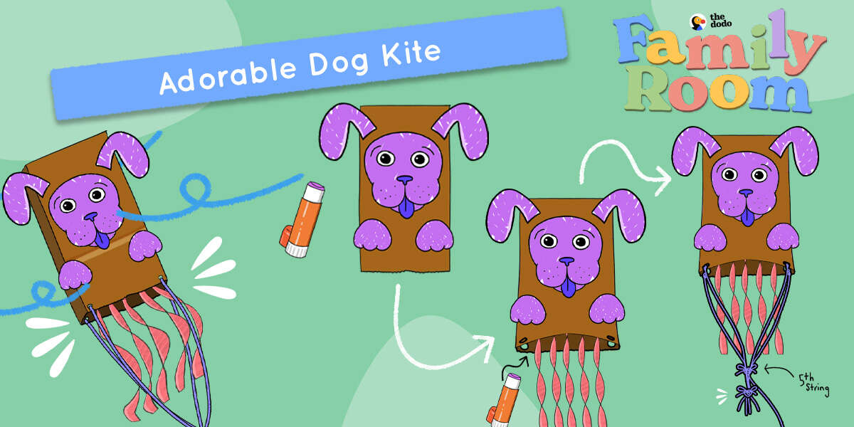 Turn Your Lunch Bag Into An Adorable DogThemed Kite The Dodo