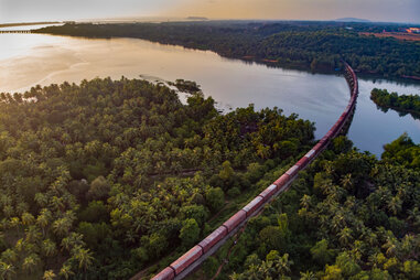 The Konkan Railway, India