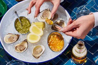 Oysters at Jaffa Cocktail and Raw Bar