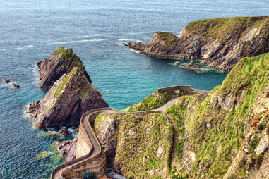 Dunquin Pier on the Dingle Peninsula in Ireland.
