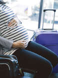 pregnant woman in airport