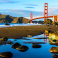 Golden gate Bridge from Marshall's Beach