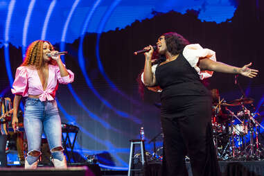 Mickey Guyton and Brittney Spencer perform at the Essence Festival of Culture