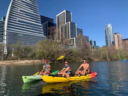 Kayaking on Lady Bird Lake