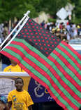 Juneteenth flag and parade 