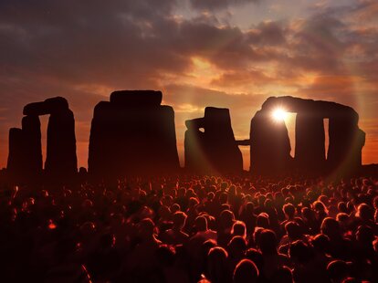stonehenge sunset