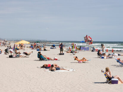 The beach at Jacob Riis Park