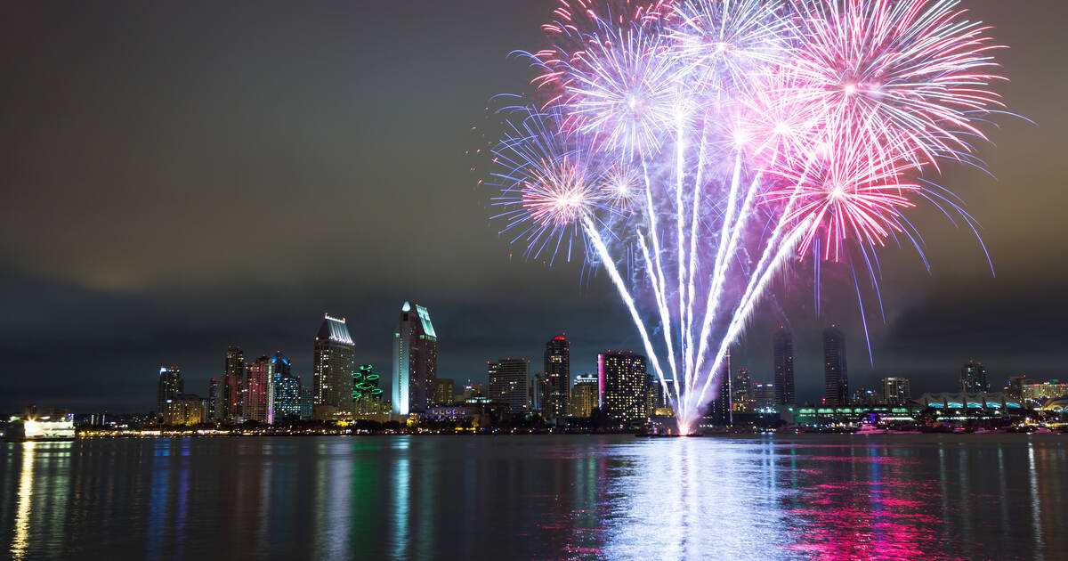 A Fourth of July fireworks display takes place after the Los Angeles  News Photo - Getty Images