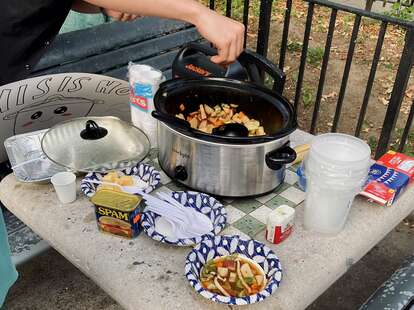 The Perpertual Stew Party Taking Over a Bushwick Playground