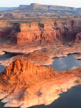 A view of Grand Canyon National Park from a plane in Arizona.