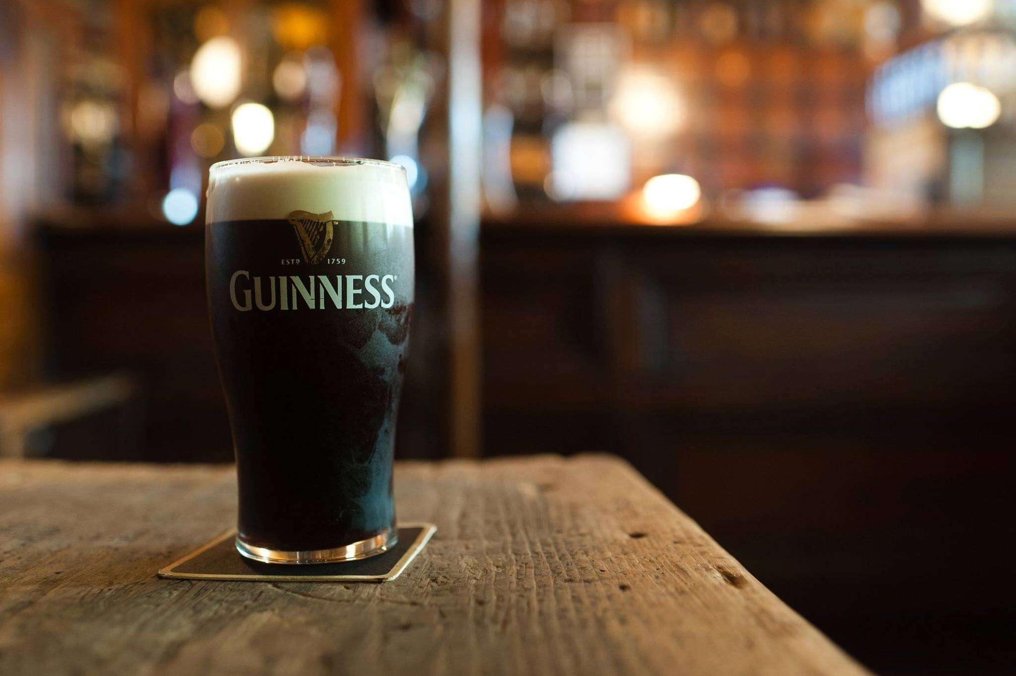 Guinness in a branded glass