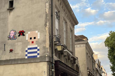 Picasso street art in Paris by Invader