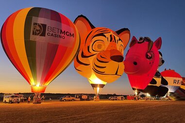 Nighttime at The New Jersey Festival of Ballooning