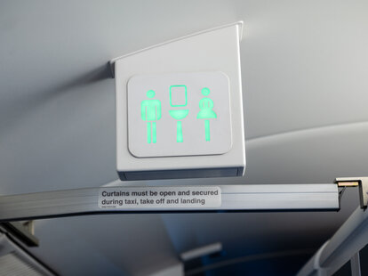 lavatory on plane