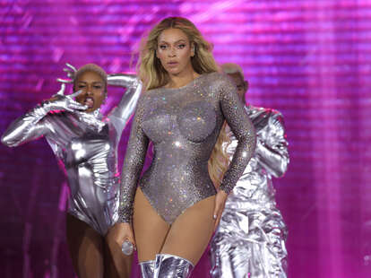 Beyoncé performs onstage during the "RENAISSANCE WORLD TOUR" at MetLife Stadium on July 29, 2023 in East Rutherford, New Jersey. 