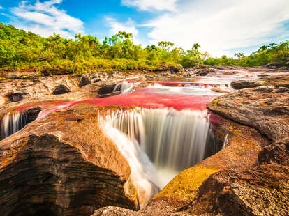 Multicolored river in Colombia called Cano Cristales.