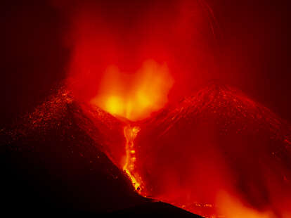 Mount Etna Volcano Eruption In Italy Closes Airport, Delays Flights 