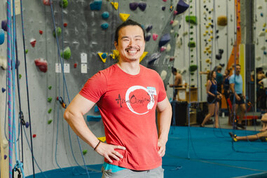 Co-founder of the Asian Climbing Tribe, Peter Wang