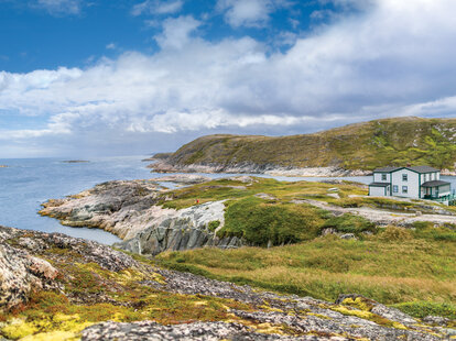 landscape view of battle harbour, labrador
