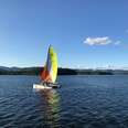 people enjoying a lake