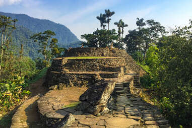 stone steps leading to ciudad perdida