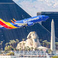Boeing 737 Southwest Airlines takes off from McCarran in Las Vegas, NV on November 3, 2014