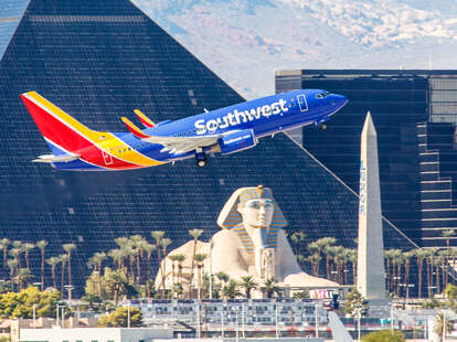 Boeing 737 Southwest Airlines takes off from McCarran in Las Vegas, NV on November 3, 2014