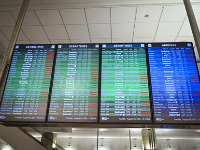 canceled flights at tampa international airport hurricane idalia