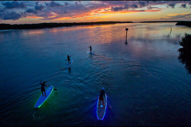 nighttime kayak