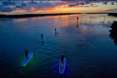 nighttime kayak