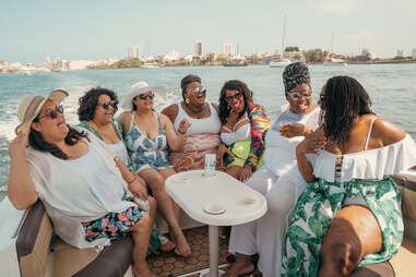 Group of women laughing