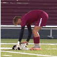 Dog Demands Belly Rubs During Soccer Match After Storming Field With A Friend