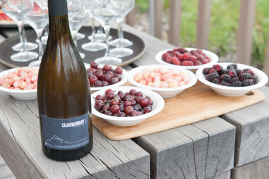 wine and grapes in france