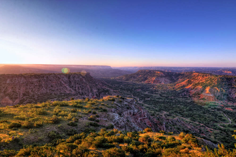 What are the effects of an early spring on nature in West Texas?