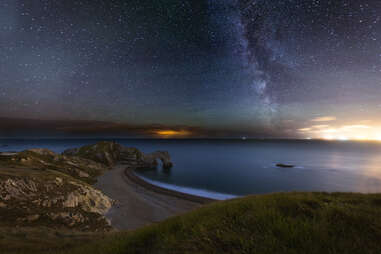 Night sky with Milky Way over Dorset