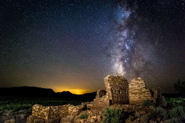 Milky Way over Lomaki Pueblo, Flagstaff, Arizona