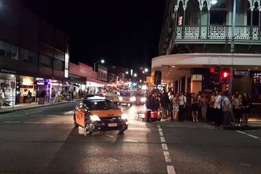 taxi at night