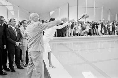 piscine olympique opening ceremony