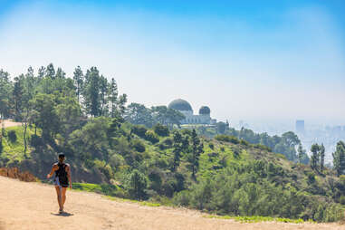 Hiking in griffith park to the observatory