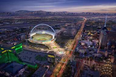 Oakland Athletics Las Vegas ballpark rendering