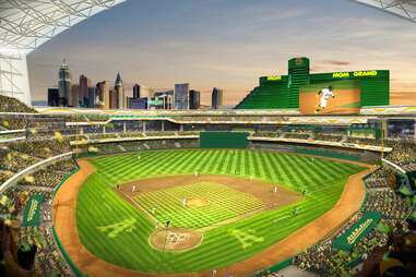 Rendering courtesy of Oakland Athletics